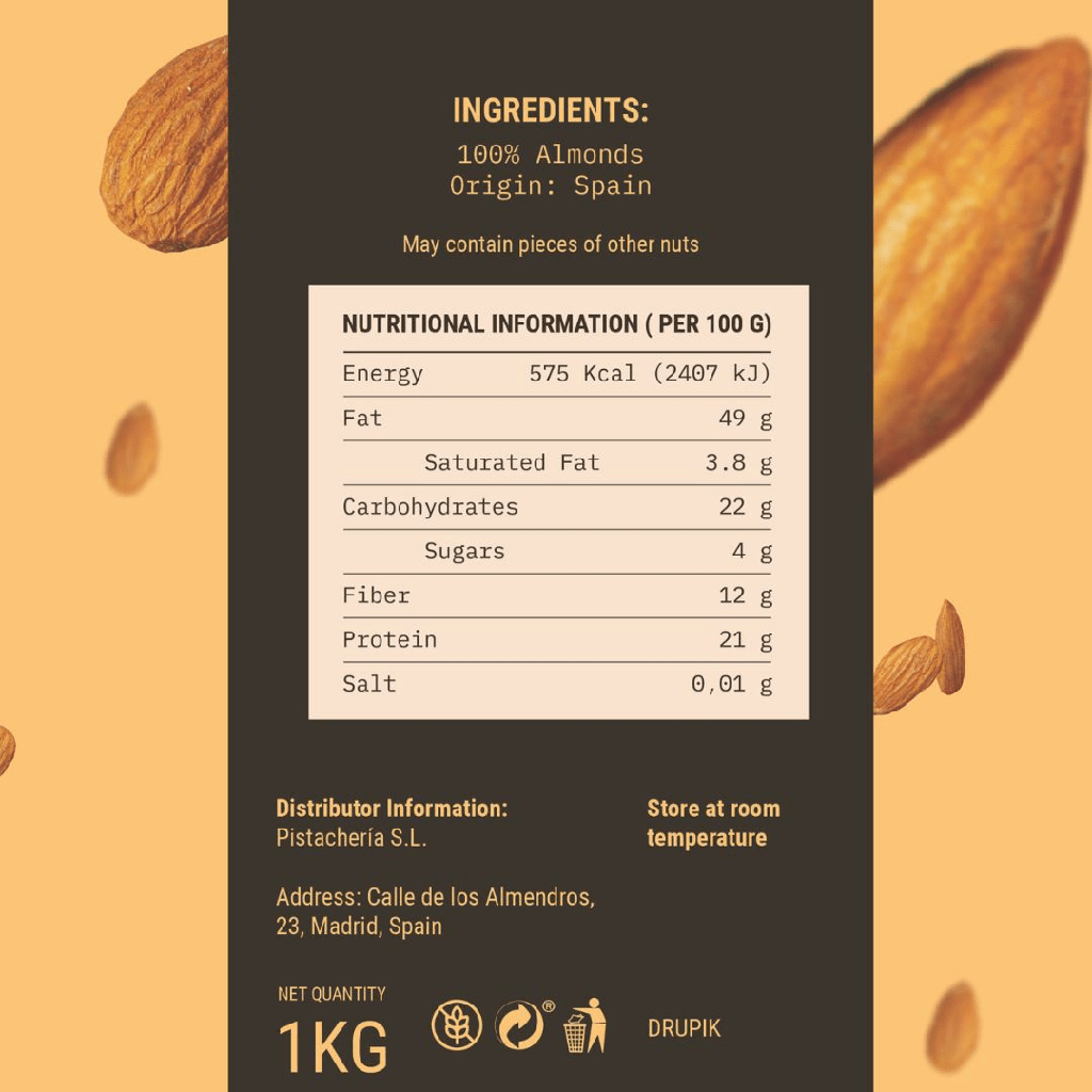 Drupik Pasta 100 % almendra repelada